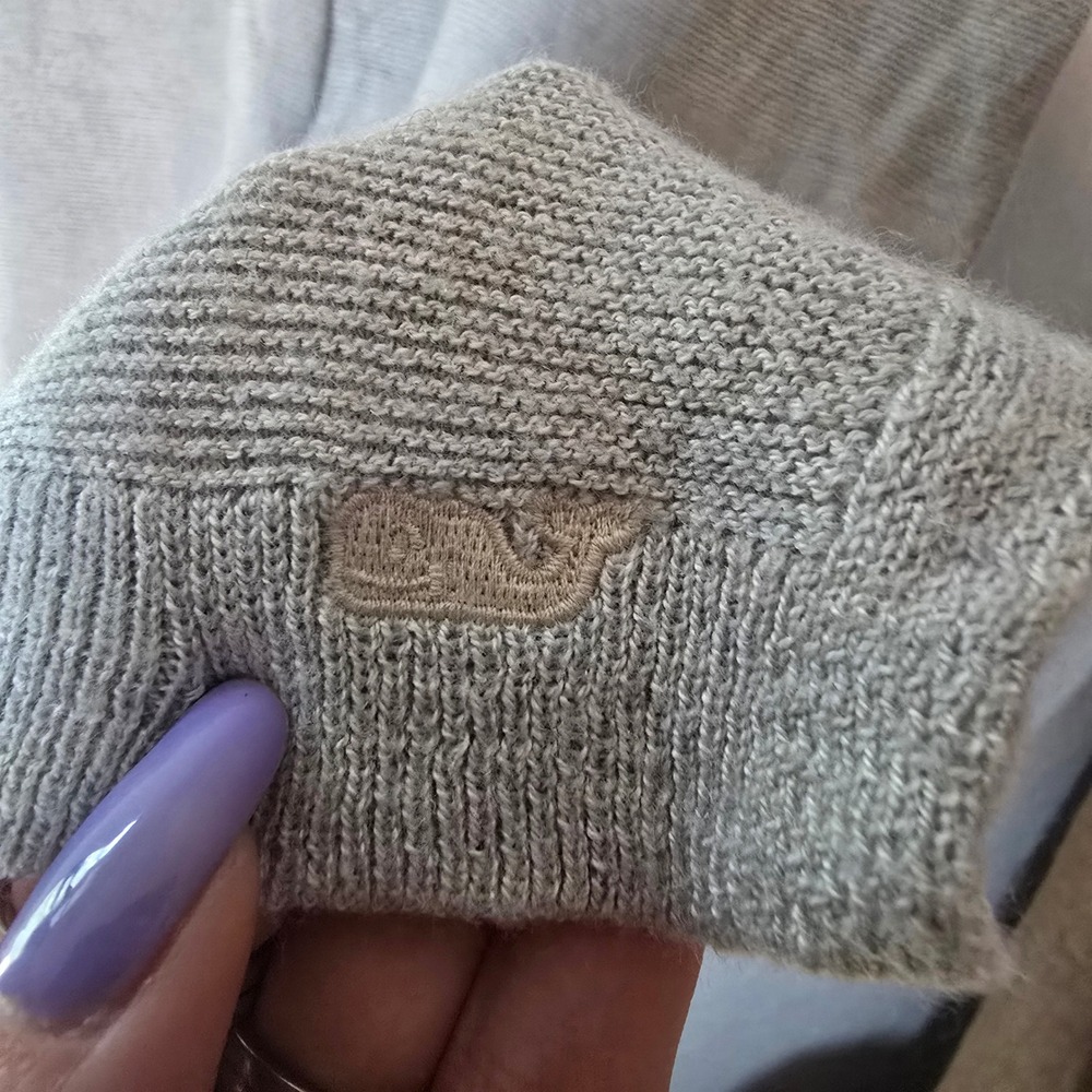 Vineyard Vines Women's Long Sleeve Merino Wool Blend V-Neck Knit Sweater Large - Picture 4 of 8